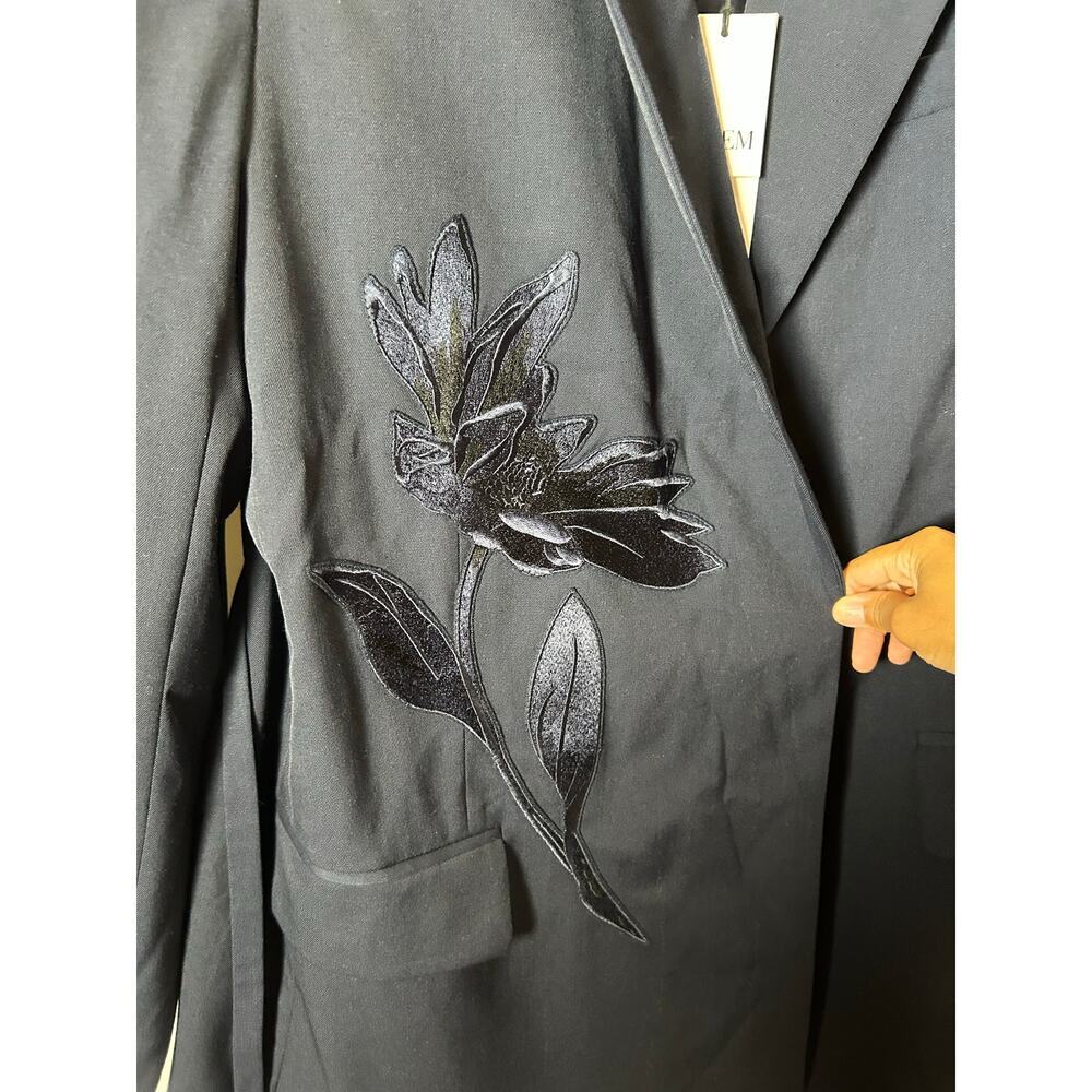ERDEM Flower Double-Breasted Belted Wool Blazer - Picture 6 of 10